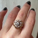 Fabulous French Diamond Cluster Ring