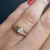 Charming Art Deco Two-Tone Gold & Diamond Ring