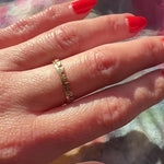 Mysterious 14k Gold Crown Band