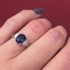 Breathtaking Thai Sapphire & Diamond Trilogy Ring