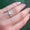 Sweet Diamond & White Gold Engagement Ring