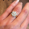 Celestial Starry Cluster in Platinum & 18ct Gold Ring
