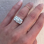 Scintillating English Diamond Ring in Platinum & 18ct Gold