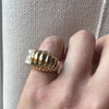 Petite & Proud Gold, Platinum & Diamond Retro Ring