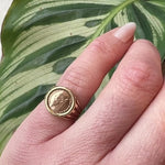 Gold Pinky Coin Ring