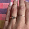 Thoughtfully Designed Retro Diamond Solitaire