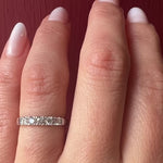 Sophisticated Five Diamond & White Gold Band by 720