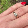 Classic Two-Tone Solitaire with Pale Yellow Diamond
