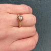 Engraved Victorian Solitaire with Rose Cut Diamond