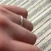 Softly Faceted 18K White Gold Band by Barthman