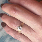 Fancy Florentine Finish Diamond Engagement Ring