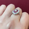 Marquise Diamond & Rubies Navette Target Ring