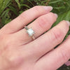 Sophisticated Retro Diamond Solitaire Engagement Ring