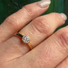 Recycled Gold and An Old Euro Diamond Solitaire