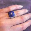 Lapis Lazuli in Ornate Sterling Ring