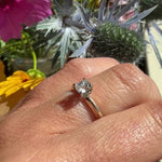 Old Mine Cushion Cut Diamond in Classic Solitaire by 720