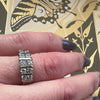 Retro Revival Chunky Diamond Band in White Gold