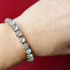 Enchanted Moonstone & Silver Gilt Bangle