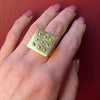 Monumental Mod 18k Gold Statement Ring