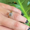 Vining Vintage Aquamarine 2-tone Solitaire