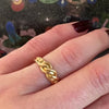 Attractive 18ct Gold English Keeper Ring