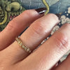 Contoured Diamond & 18k Gold Eternity Band