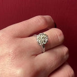 Proud Art Deco Diamond Cluster Ring