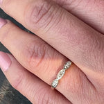 Two-Tone Scalloped Diamond Band from ArtCarved