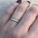 Chic Eight Diamond & Platinum Wedding Band