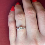Cartier Old Mine Cut & Baguette Diamond Platinum Ring