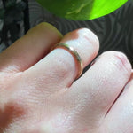 Gold Art Deco Wedding Band