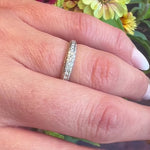 Deco Diamond Platinum Wedding Band by 720