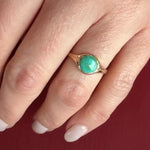 Love the Planet Recycled Turquoise and Gold Ring