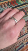 Satisfying Half Round Sterling Silver Band