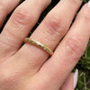 Estate 18k Gold and Diamond Molten Band