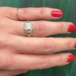 Glamorous 1930s Two-Tone Diamond Engagement Ring