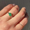 Brilliant Green Emerald Platinum Solitaire by 720