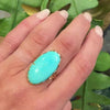 Graceful Turquoise in Handcrafted Gold Ring by 720