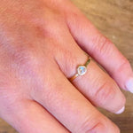 Refined Rose Cut Diamond Solitaire Ring by 720