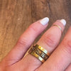 Rare 18k Gold Zodiac Symbol Band