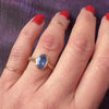 True Blue 1ct Sapphire & 14k Gold Solitaire Ring