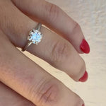 Dazzling .53ct Diamond in Platinum Solitaire Ring