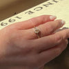 Oval Rose Cut Diamond in Engraved Bezel Ring by 720