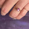 Vintage Pink Sapphire Engagement Ring