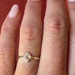 Fancy Kite Cut Diamond in Gold Solitaire Ring by 720