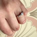 Vintage 1940s White Gold OEC Engagement Ring