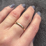 Lightweight Size 8 14k Gold Band