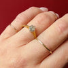 Antique Oval Old Mine Cut Diamond in Revival Ring