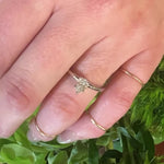 Vintage Pear-Cut Diamond in Icy Platinum Solitaire Ring