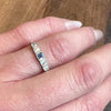 Exquisite Edwardian French Cut Sapphire & Diamond Band